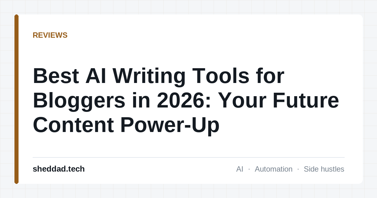 Best AI Writing Tools for Bloggers in 2026: Your Future Content Power-Up