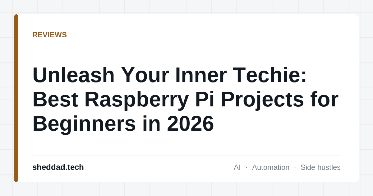 Unleash Your Inner Techie: Best Raspberry Pi Projects for Beginners in 2026