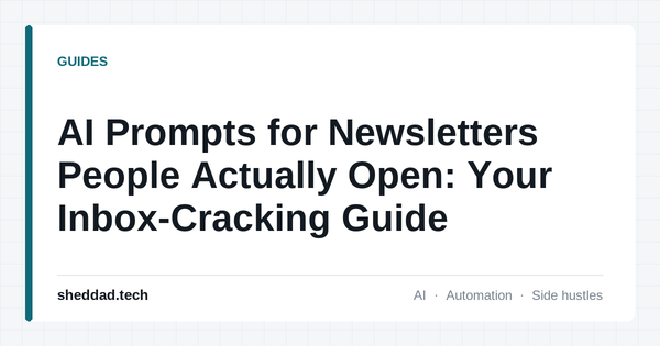 AI Prompts for Newsletters People Actually Open: Your Inbox-Cracking Guide