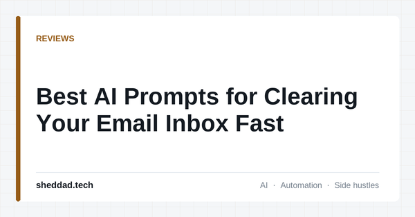 Best AI Prompts for Clearing Your Email Inbox Fast