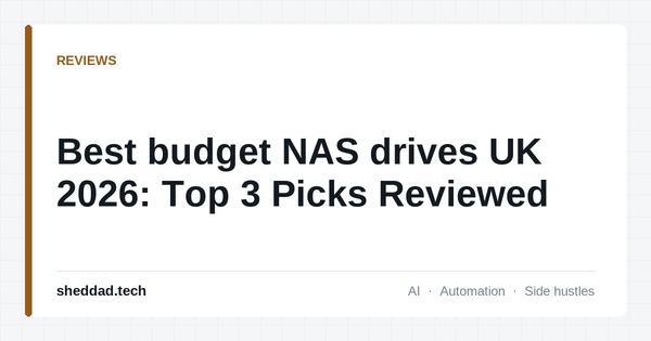 Best budget NAS drives UK 2026: Top 3 Picks Reviewed