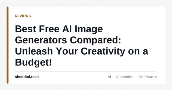 Best Free AI Image Generators Compared: Unleash Your Creativity on a Budget!