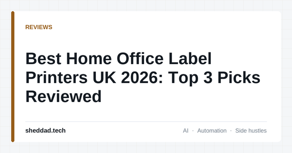 Best Home Office Label Printers UK 2026: Top 3 Picks Reviewed
