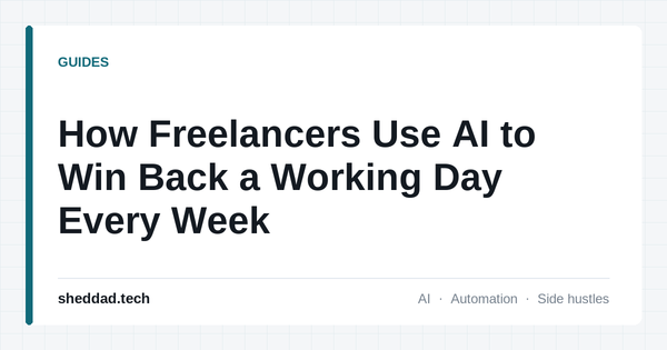How Freelancers Use AI to Win Back a Working Day Every Week