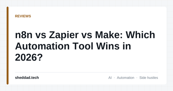 n8n vs Zapier vs Make: Which Automation Tool Wins in 2026?